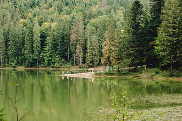 ukrainian carpathian lake synevyr