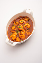 Prawns or shrimp or zinga masala curry