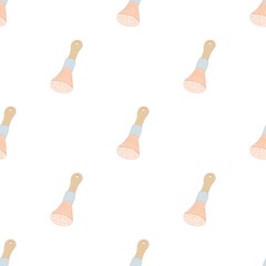 Makeup brush pattern seamless background texture repeat wallpaper geometric vector