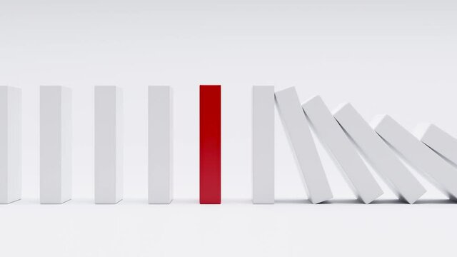 Dominosteine: Konzept Zuverl&auml;ssigkeit, Pr&auml;vention oder Pufferzone