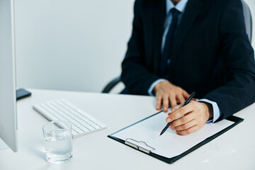 office worker with glasses self-confidence work Lifestyle