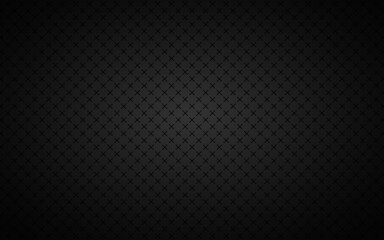 Black abstract background. Vector metal pattern. Simply mosaic with evenly stacked crosses