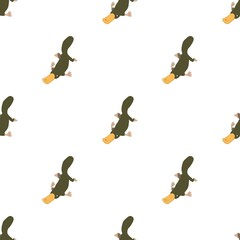 Platypus pattern seamless background texture repeat wallpaper geometric vector