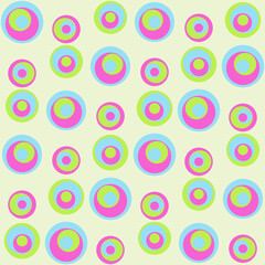 vector seamless pattern multicolored circles background