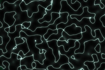 cute teal, sea-green force lights in the dirty liquid computer graphics background or texture illustration