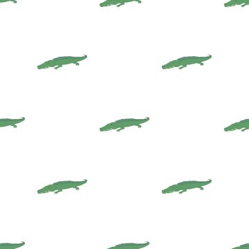 Crocodile pattern seamless background texture repeat wallpaper geometric vector
