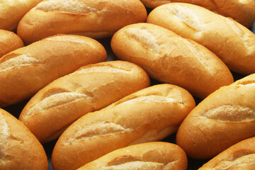 Fresh wheat bread background