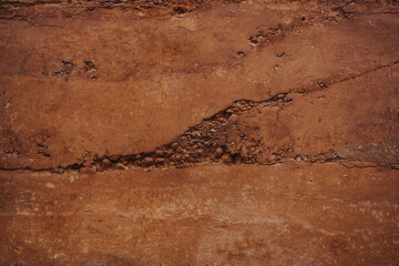 Soil texture layers for natural background. Abstract nature Soil patterned layer of clay soil for the background. Layer of dry soil cracks natural texture and background . Cracked and barren ground,dr