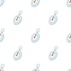 Stopwatch pattern seamless background texture repeat wallpaper geometric vector