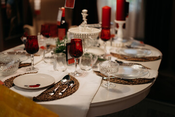 setting the festive table for the new year