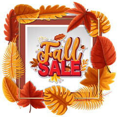Fall sale banner template