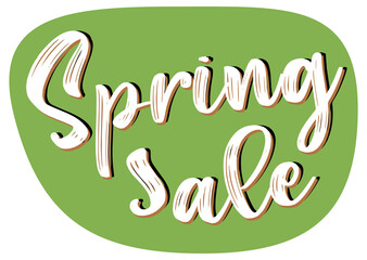 Spring sale banner template