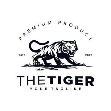 Beast Tiger Logo Design Template Inspiration idea
