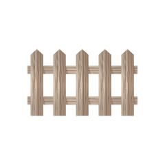 Wooden fence icon. Vector illustration