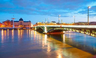 Historic University Bridge - Lyon,  France