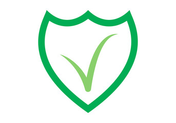 Icono verde de escudo de protección de pago.
