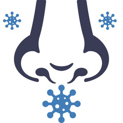 Fototapeta premium Nose allergy