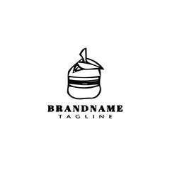 canape logo cartoon icon design template black isolated vector unique