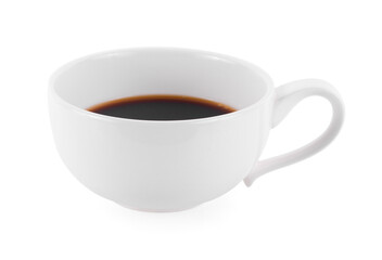 freshly brewed coffee on white