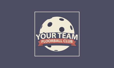 The logo for the team playing the floorball game. Floorball is a kind of hockey game.