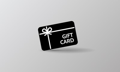 gift card, bow ribbon, Sale Christmas coupon icon. Vector illustration