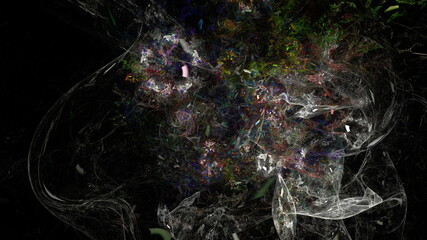 高解像度の抽象的でフラクタルな背景