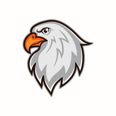 Eagle mascot logo design vector