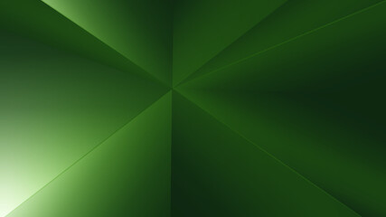 Abstract Green Background with Triangles