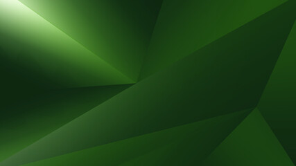 Fototapeta na wymiar Abstract Green Background with Triangles