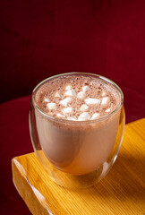 cacao with marshmallow on table