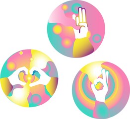 Mudra hands signs magic gesture energy yoga 