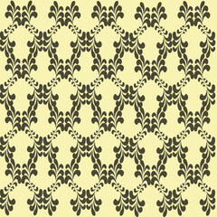 Free patterns are laid out in a pattern, black free pattern, on a yellow background.