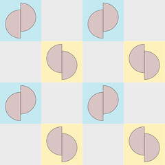 pastel colored geometric shapes background fabric, geometric background fabric pattern, wallpaper shapes