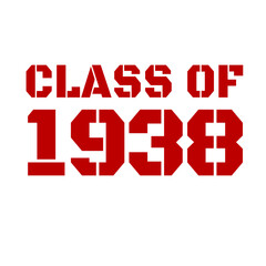 Classic of  1938 All original parts, 1938 birthday typography design