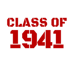 Classic of  1941 All original parts, 1941 birthday typography design