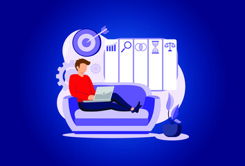 Smart Objectives illustration exclusive design 