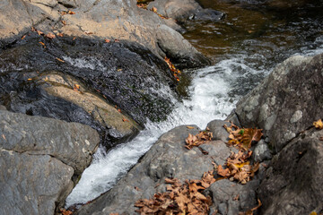Small waterfall closeup in Arkansas