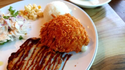 paste with rice