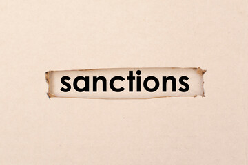 Concept of sanctions. International economic and political relations. Sanction.
