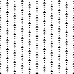 Abstract ornament with black triangles on white background.