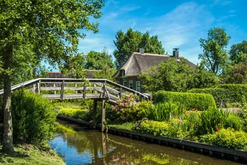 Deurstickers Giethoorn, Overijssel province, The Netherlands © Holland-PhotostockNL