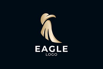 eagle logo design, falcon logo, letter m logo design, hawk logo