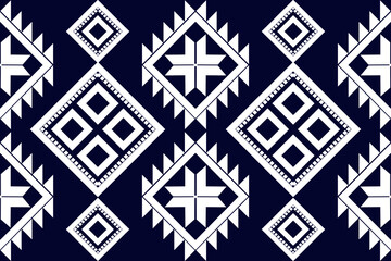 Geometric ethnic pattern seamless design for background or wallpaper. Ikat fabric pattern design concept. indian pattern fabric.black and white color patern.