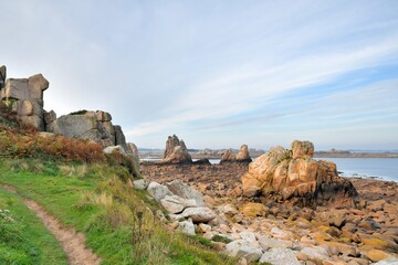 Beautiful seascape in Brittany France