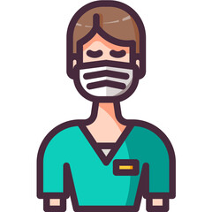 Nurse  line icon