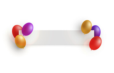 A sheet of paper for congratulations, invitations, cards. Vector