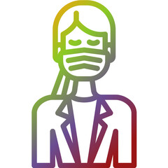 Doctor gradient icon
