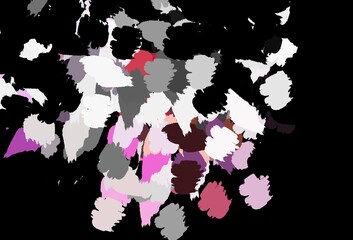 Dark Pink, Yellow vector template with chaotic shapes.