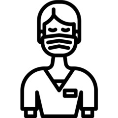 Nurse  line icon