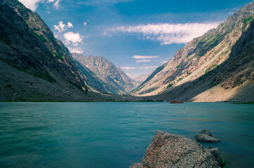 Sanaullah Lake or NasrullahLake; Kalam, Swat, Pakistan! 
The lake is is situated at a dead end after crossing Mahodand and Saifullah Lake.